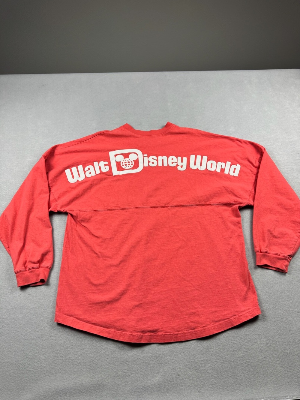 Disney Parks Spirit Jersey Coral Womens L Walt Disney World Est 1971 Long Sleeve